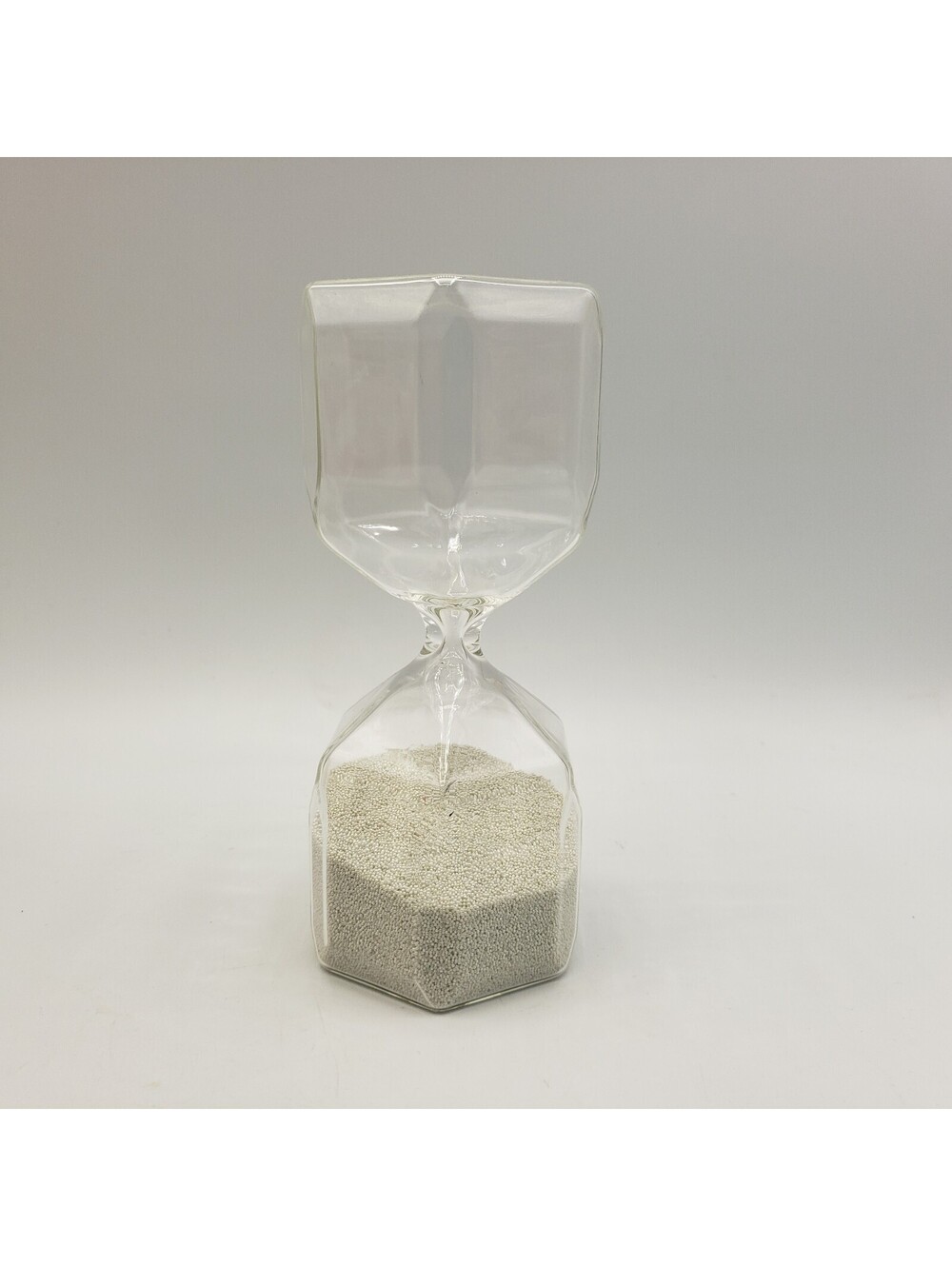 Ikea Tillsyn Geometric Shape Hourglass White Beads Timer 90 Second